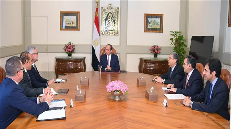 السيسي يستقبل الرئيس التنفيذي لشركة 
