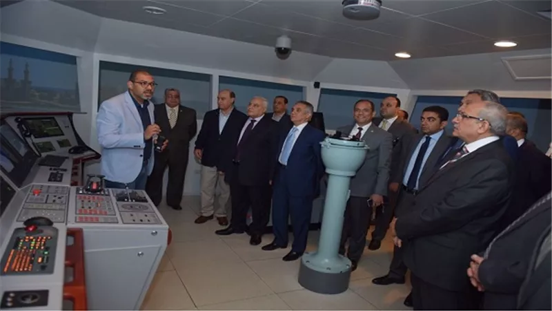 الفريق مُهاب مميش يستقبل وفد الهيئة العليا للانتخابات برئاسة المستشار لاشين إبراهيم‎
