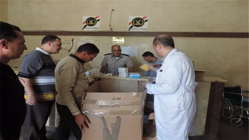 بالصور.. مديرية أمن القليوبية تنظم قافلة طبية للكشف علي المجندين