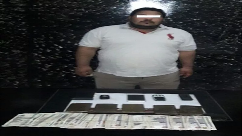 ضبط شخص لقيامه بالإتجار فى المواد المخدرة وبحوزته كمية من الحشيش 