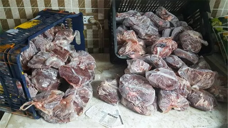 ضبط 875 كيلو لحوم غير صالحة للإستخدام الادمى بالسيدة زينب