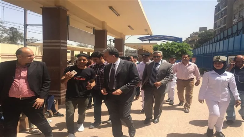  في جولة مفاجئة وزير النقل يتابع اعمال تنفيذ ازدواج المسافة بين محطتي المرج القديمة والجديدة