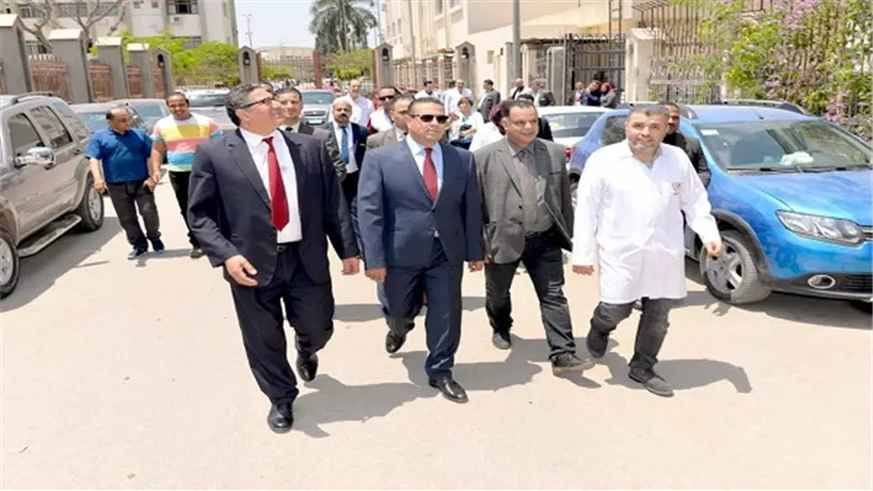 بالصور... القناوي يتفقد ما تم انجازه بمبنى الملحق الجديد بمستشفى الباطنة التخصصى 