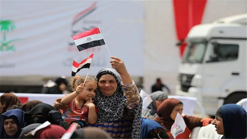 صندوق تحيا مصر يقيم احتفالية كبرى بمحافظة كفر الشيخ ويوزع 100 طن مواد غذائية على المستحقين