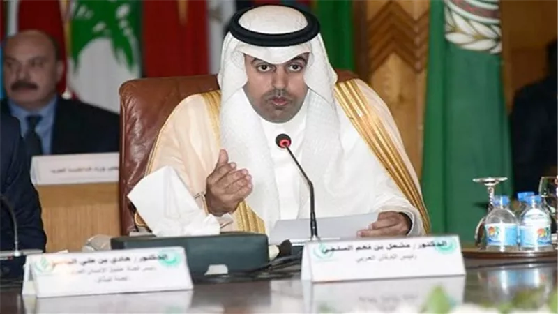رئيس البرلمان العربي يطالب مجلس الأمن الدولي بالتدخل الفوري لوقف المجازر التي تُرتكب بحق الشعب الفلسطيني