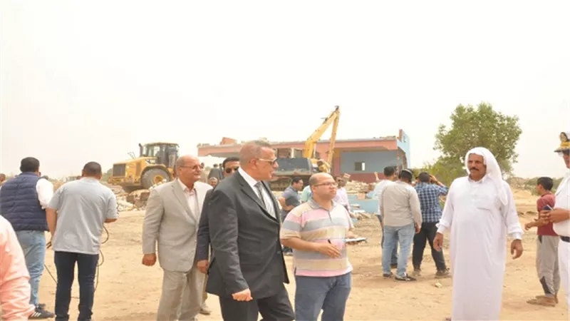 محافظ الجيزة يقود حملة لإسترداد 76 فدان أملاك دولة بعرب أبوساعد بمركز ومدينة الصف