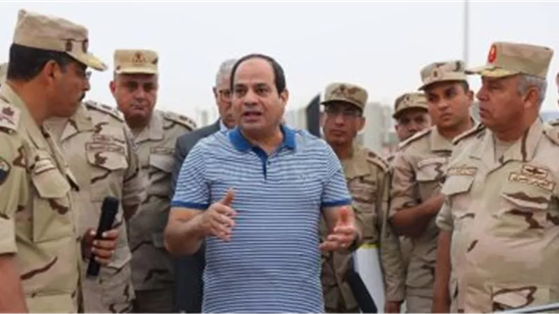 الرئيس السيسي يتفقد سير العمل بمشروعات العاصمة الإدارية الجديدة