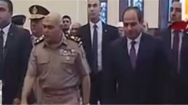 الرئيس السيسى يصل مسجد المشير طنطاوى لأداء صلاة الجمعة