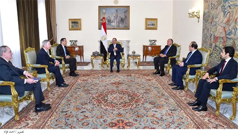 السيسي يستقبل وفداً من أعضاء مجلس النواب الأمريكي