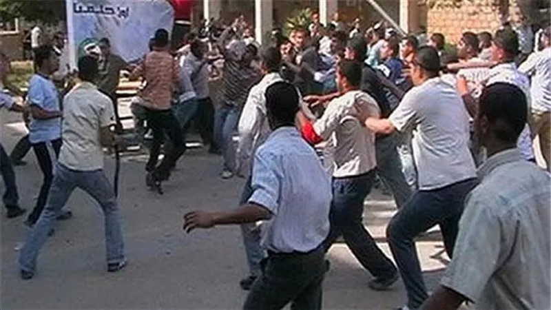 الاعتداء على امين شرطة اثر مشاجرة عائلية بالدقهلية 