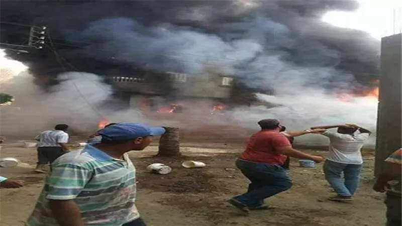 السيطرة على حريق ضخم  بأحدى قرى الدقهلية