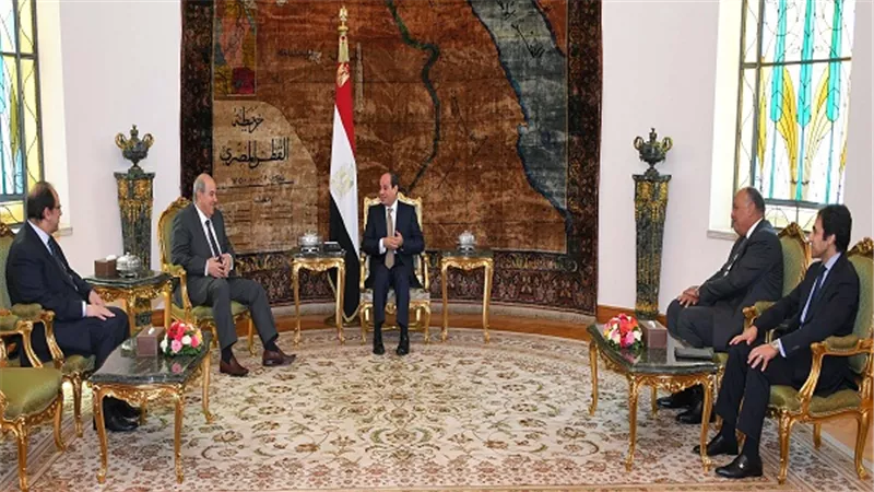 السيسي يستقبل نائب رئيس جمهورية العراق