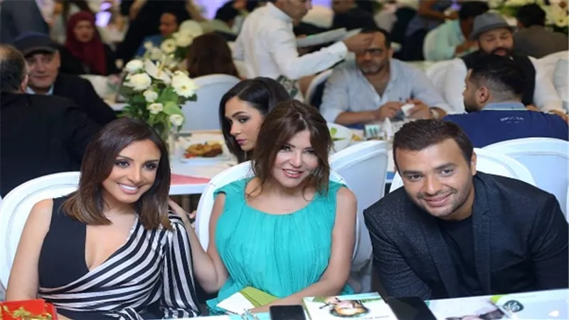 بالصور.. رامي صبري في أول ظهور رسمي مع روتانا بحضور كثيف للنجوم العرب