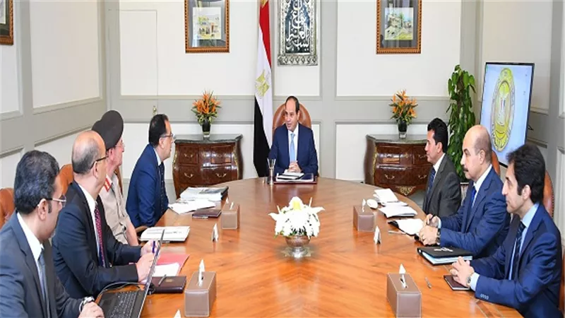 السيسي: أهمية أن تتوفر بالمدن الجديدة سبل ممارسة الرياضة لجميع الفئات