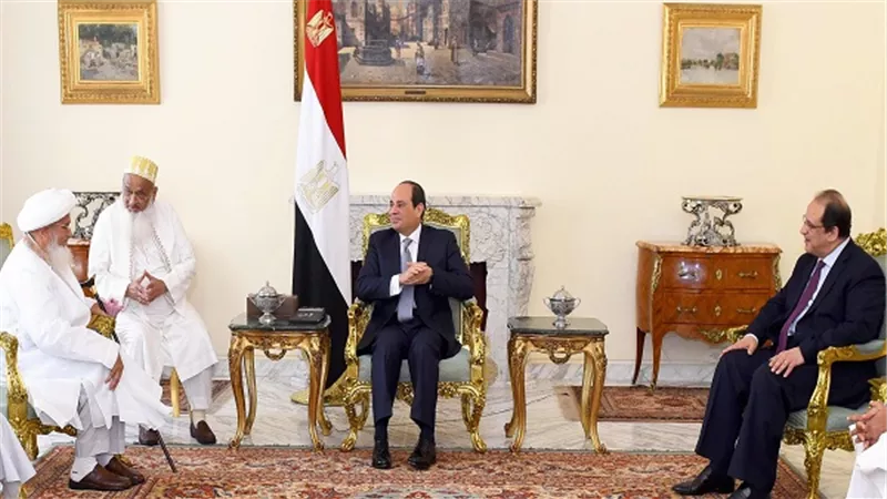 الرئيس السيسي يستقبل سلطان البهرة