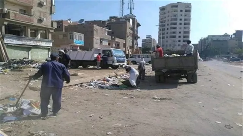 رفع 429 طن قمامة ومخلفات من شوارع وميادين السويس