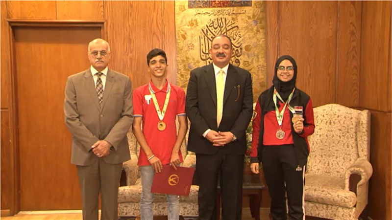 بالصور.. تكريم لاعبى إتحاد الشرطة الرياضى