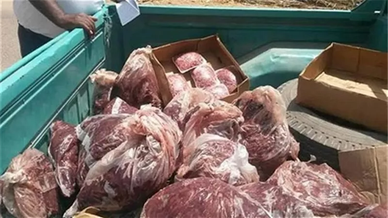ضبط 40 طن لحوم غير صالحة للاستهلاك الآدمي في محافظة المنوفية