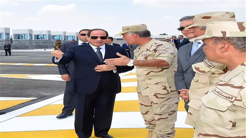 الرئيس عبدالفتاح السيسى يفتتح عدد من مشروعات الطرق بالخطاطبة