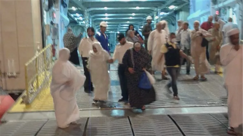 البحر الاحمر: انتهاء موسم الحج البرى بميناء نويبع بنجاح