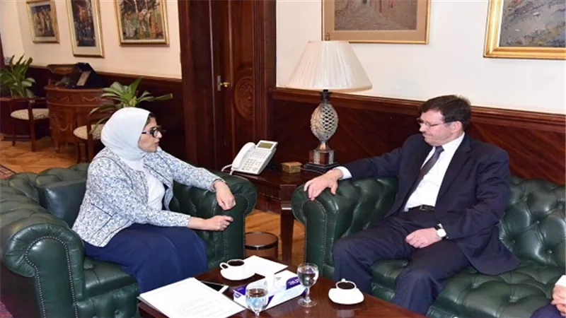 وزيرة الصحة تبحث مع نظيرها الاردنى تعزيز سبل التعاون فى مجالي الصحة والدواء 