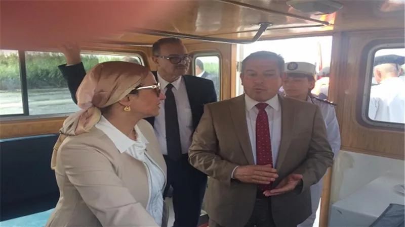وزيرة البيئة تقود الجولة التفقدية لأطقم التفتيش البيئي على نهر النيل