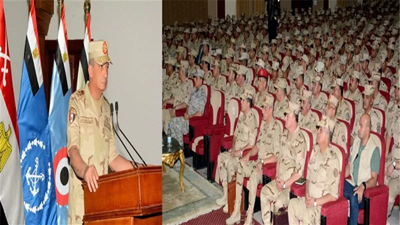 وزير الدفاع يلتقى ضباط وصف وصناع وجنود المنطقة المركزية العسكرية