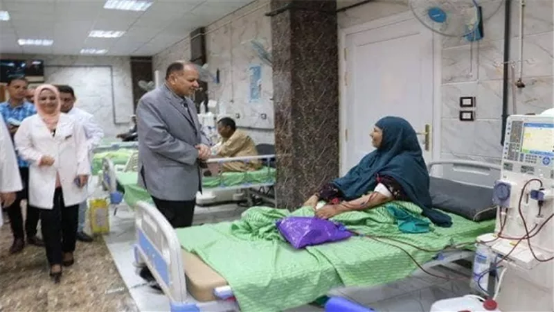 جولة تفقدية لمحافظ الفيوم لمستشفي سنورس المركزي
