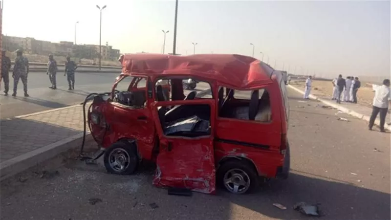 مصرع واصابة 11 شخص بالسويس فى 3 حوادث متفرقة