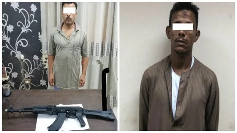 ضبط شخصين وبحوزة كلاً منهما سلاح نارى 