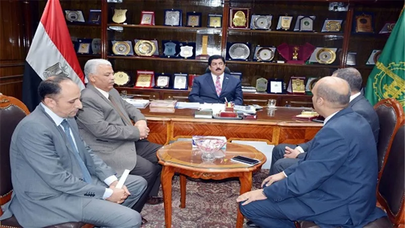محافظ القليوبية يستقبل وفدا من مركز المعلومات ودعم إتخاذ القرار التابع لمجلس الوزراء
