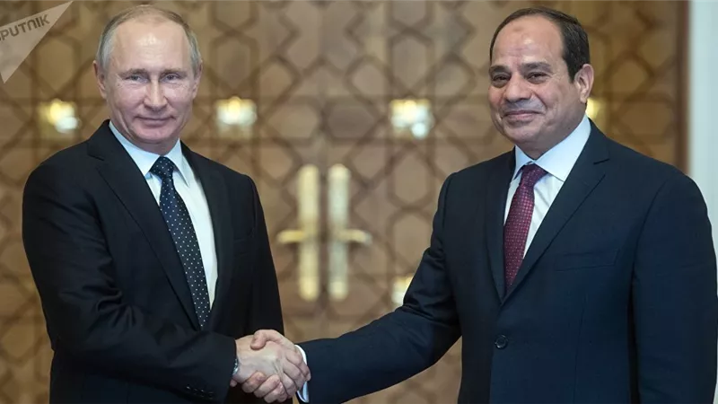 الرئيس السيسى يبحث مع بوتين عودة السياحة الروسية الي مصر