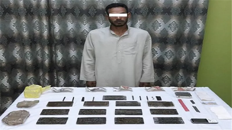 ضبط شخص وبحوزته 14 طربة لمخدر الحشيش بالمنيا