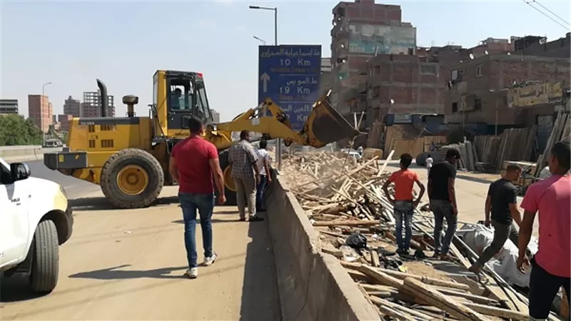 الطرق والكبارى: حملات ازالة مكثفة على الطريق الدائرى