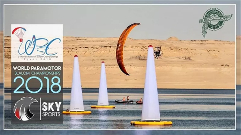 أعلى بحيرة قارون بالفيوم 23 دولة تشارك في بطولة العالم الثانية للباراموتور للسلالوم