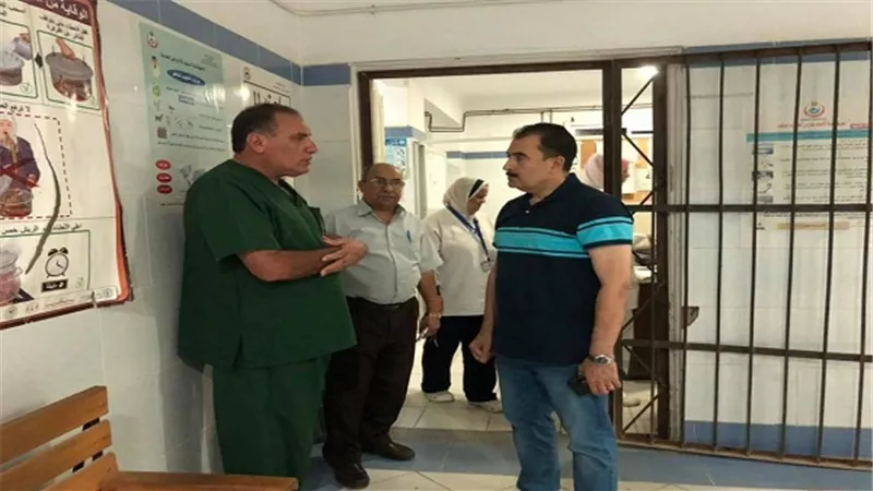 وكيل صحة السويس فى جولة تفقدية لمستشفيات الصدر والحميات