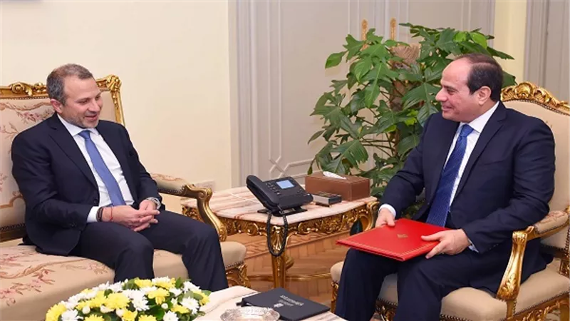 الرئيس السيسي يستقبل وزير خارجية لبنان