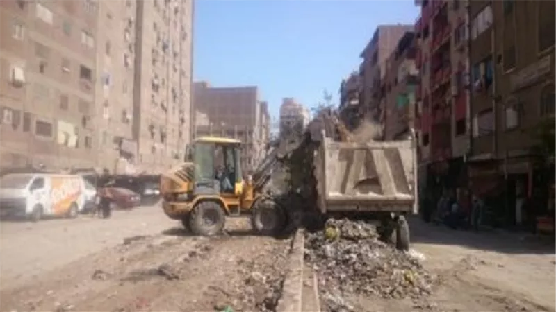 رفع 1170 طن مخلفات وقمامه بشمال الجيزة