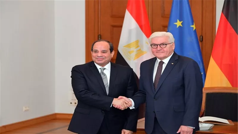 الرئيس السيسي يجرى زيارة لقصر الرئاسة الألمانية ويلتقى بنظيره الألماني