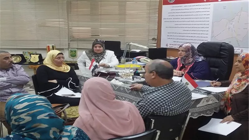 مجلس تنفيذي مدينة قها يناقش استعداده لمواجهة الامطار والسيول 