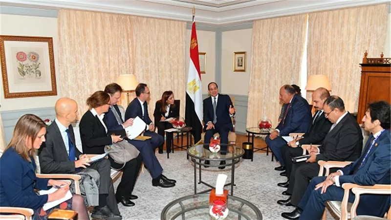  الرئيس السيسي يلتقى وزير الخارجية الألماني