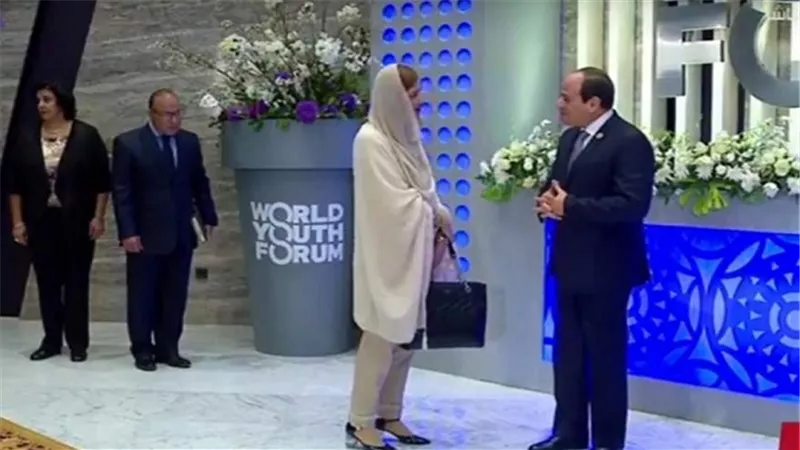 السيسي يستقبل المشاركين في منتدى شباب العالم بشرم الشيخ