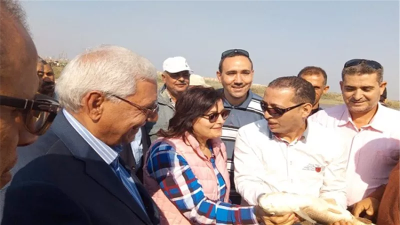محافظ الدقهلية يفتتح المزرعة السمكية ببحيرة المنزلة