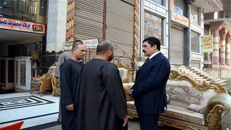محافظ القليوبية يتفقد معارض الأثاث بطنان وجولة مفاجئة لعدد من قرى مدينة بنها