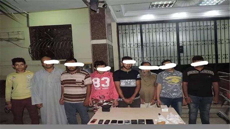 مباحث مركز الفيوم: ضبط تشكيل عصابي تخصص فى سرقة المواطنين على الطريق الدائرى 