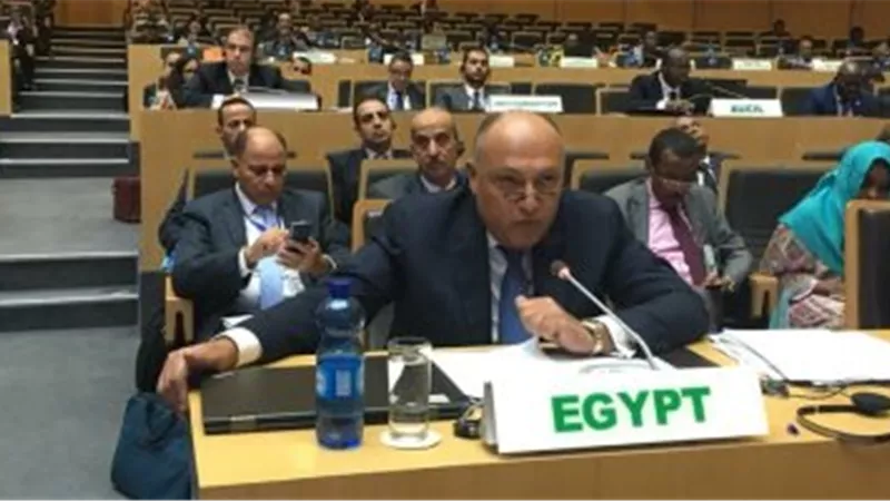 سامح شكرى يشارك بجلسة اعتماد مقررات الاجتماعات التمهيدية لقمة أفريقيا