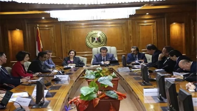 عبد الغفار يبحث آليات التعاون الطبى والصحى مع وفد الشركات الفرنسية