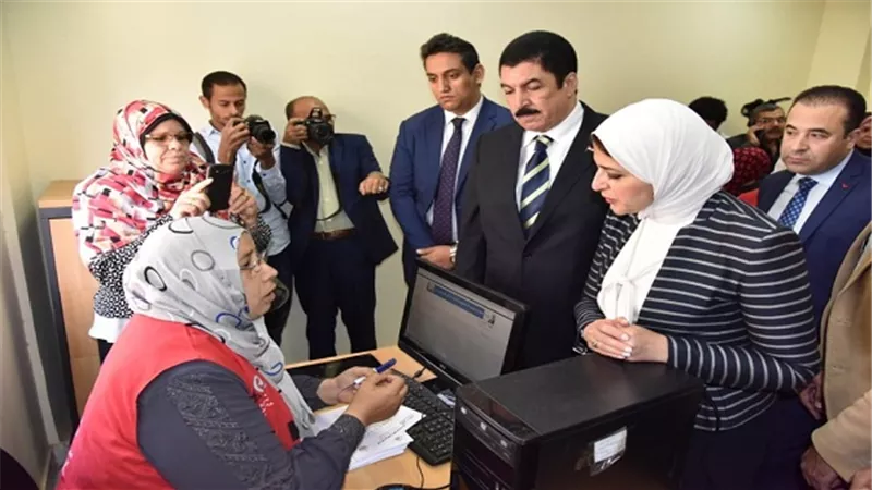 وزيرة الصحة تتفقد سير عمل مبادرة الرئيس بصحة 