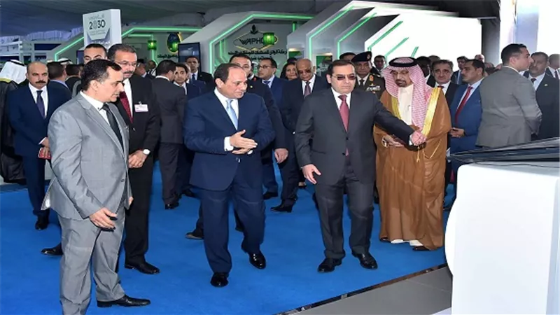 الرئيس السيسي يشهد إفتتاح المؤتمر العربي الدولي الخامس عشر للثروة المعدنية