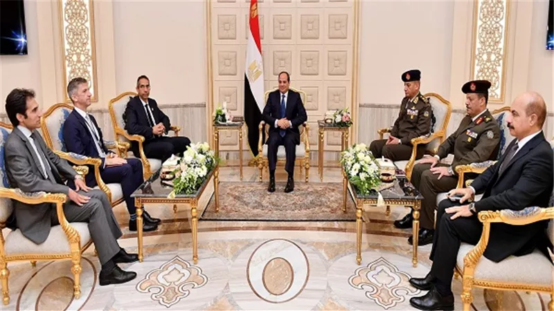 الرئيس السيسي يستقبل وزير الدفاع القبرصي